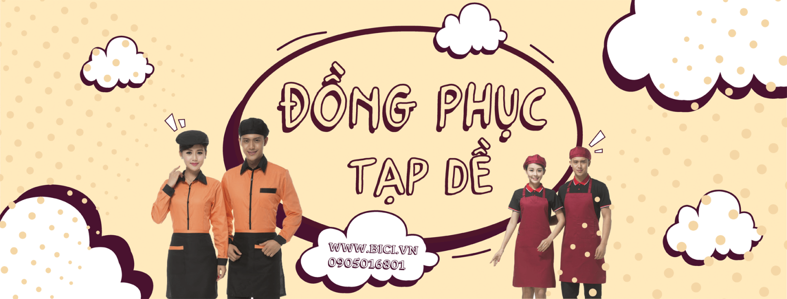 Địa chỉ may tạp dề màu đen