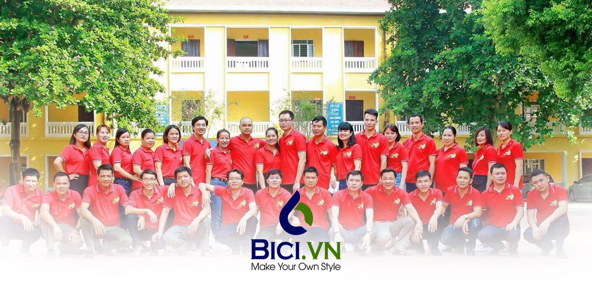 BST 999+ Mẫu Áo Phông Đồng Phục Màu Đỏ Bắt Mắt Tại BiCi