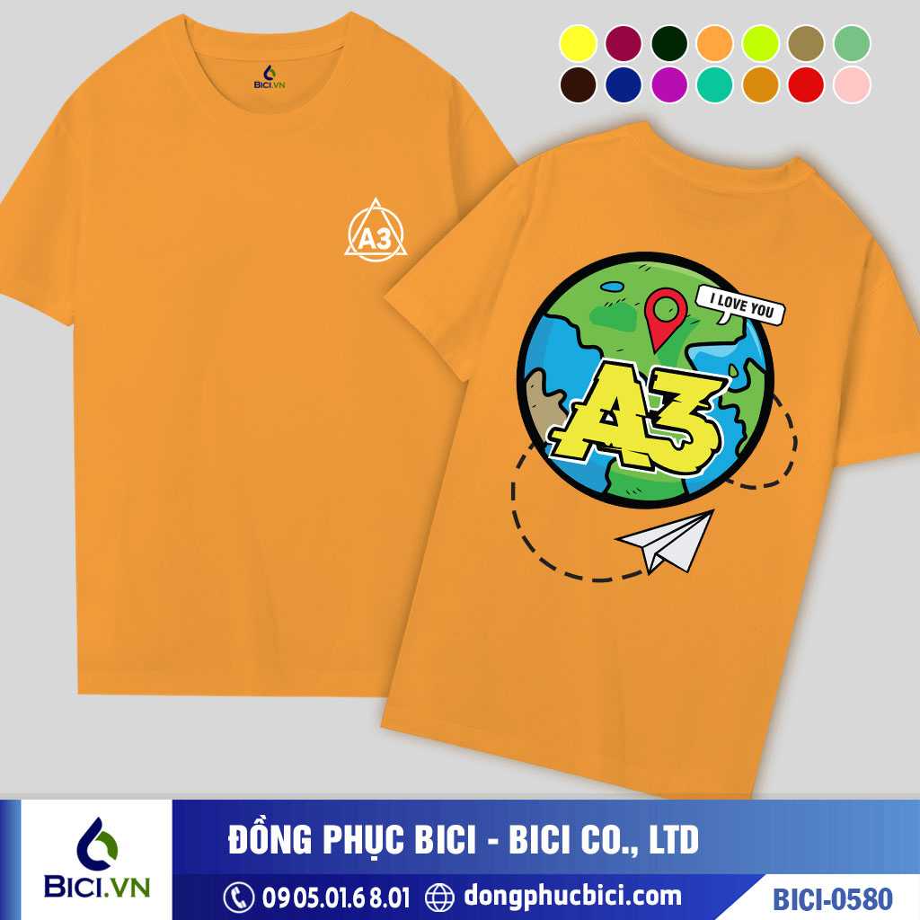 BICI-0580 - Áo Lớp Trái Đất Cực Đáng Yêu