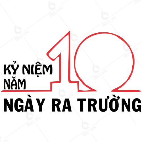 Logo họp lớp 10 năm | Logo áo thun họp lớp | Đồng phục BICI